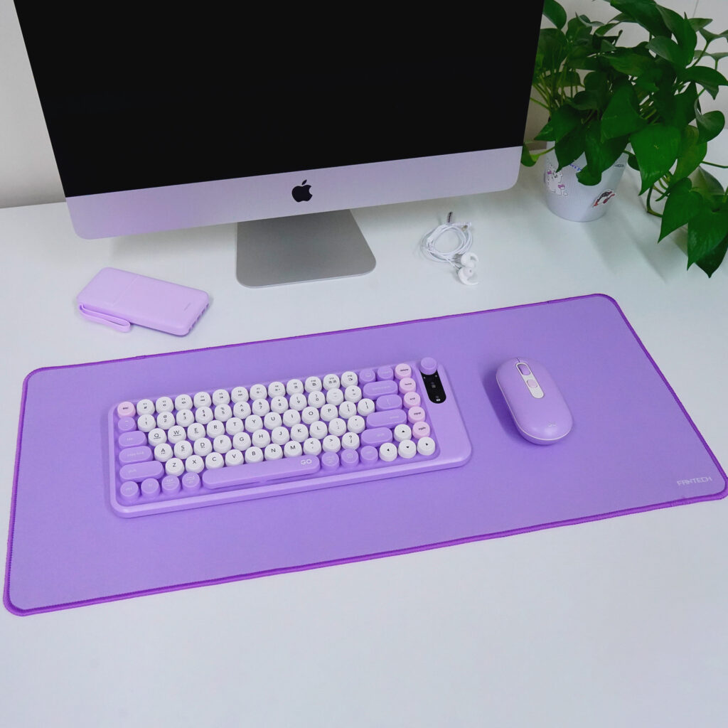 mousepad de oficina morado