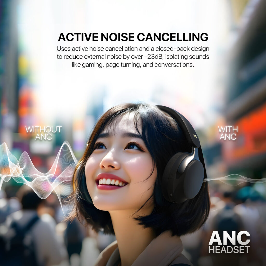 cancelación de ruido en lugares con mucho ruido