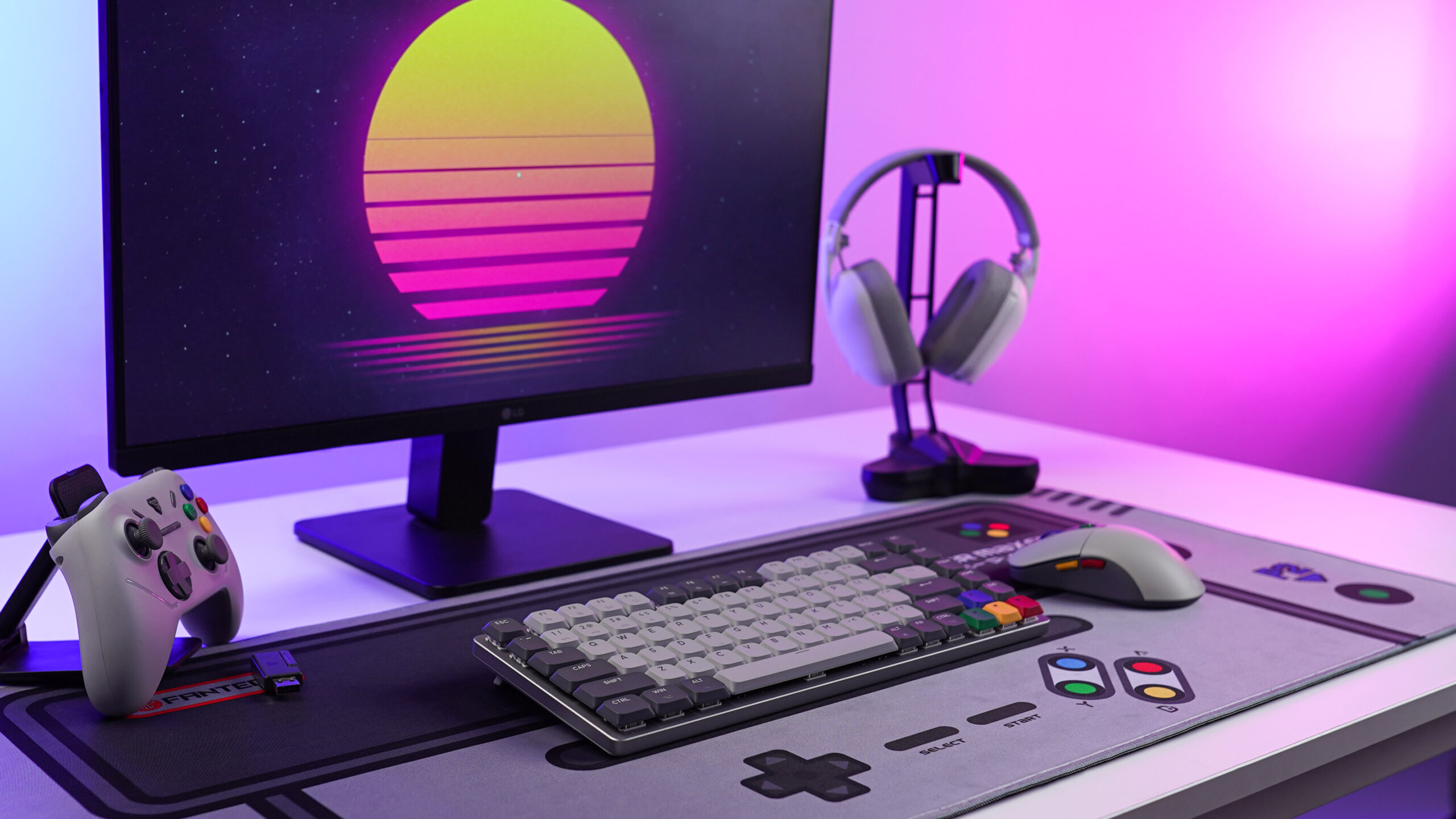 Superfamicom gaming setup