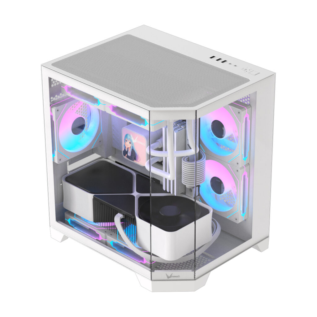 gabinete EATX pecera blanco Chile