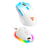 mouse con dock de carga fantech Cruiser II Blue